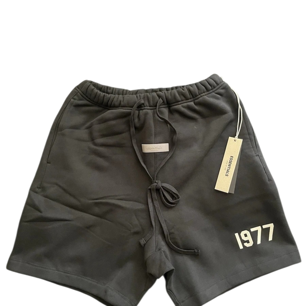 Essentials Men's Charcoal Athletic Sweat shorts w/ pockets .Size XL in black.